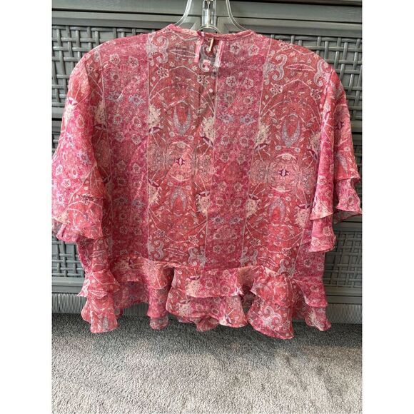 MISA LOS ANGELES Raziela Top in Washed Rose Lilac, $218 Med A31 - Picture 6 of 8